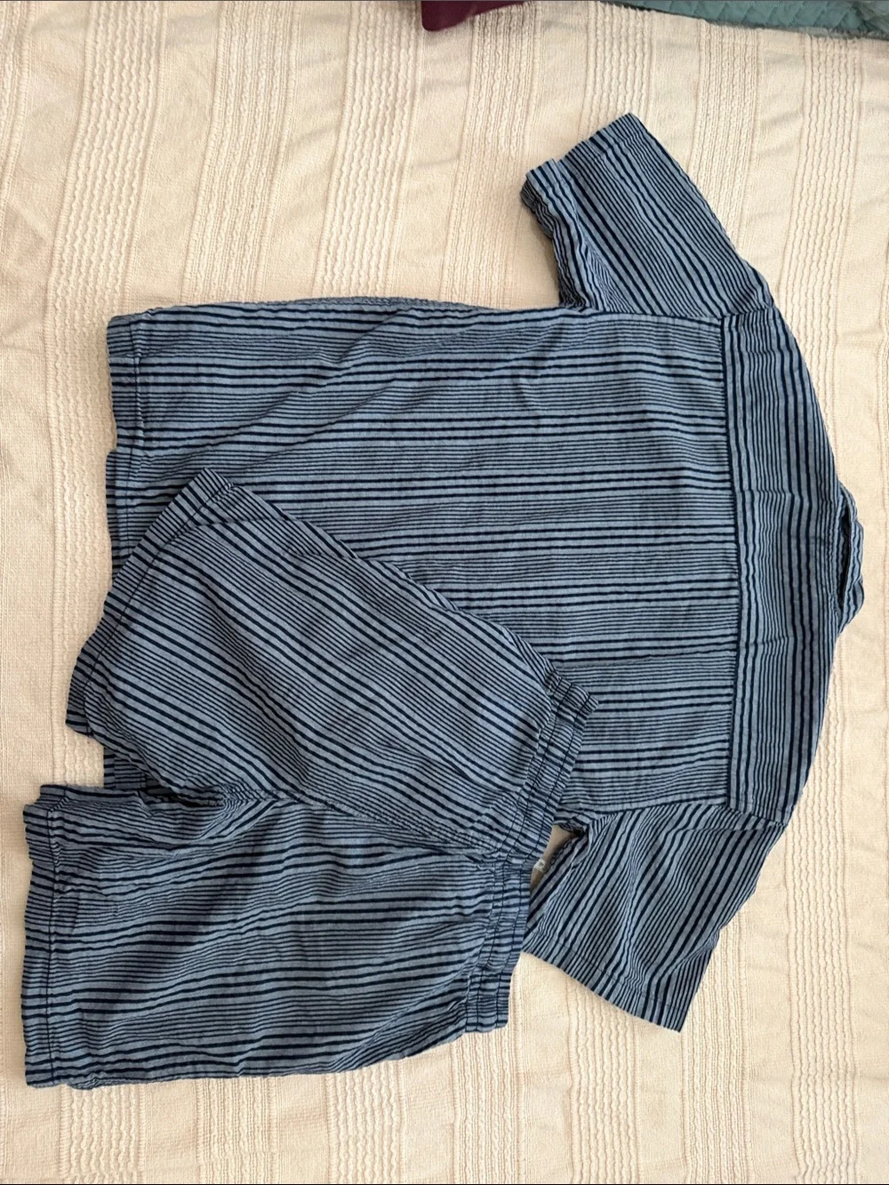 GAP Factory Navy and White Striped Kids Shorts Set
